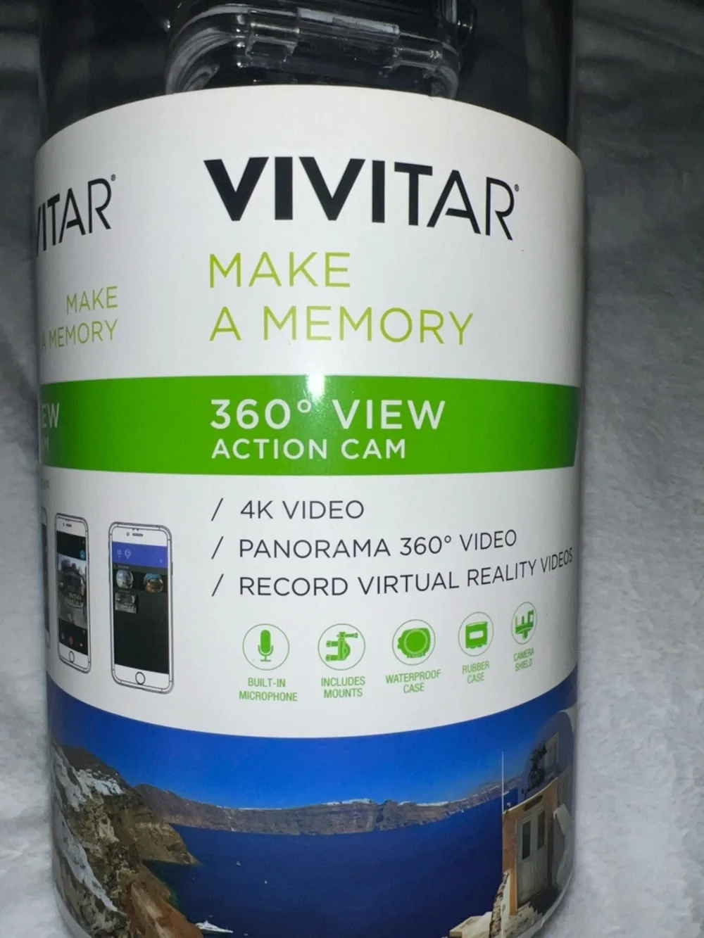 VIVITAR 360° View Action Cam - Black